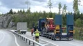 Lastbilar kolliderade – vägen stängdes av