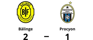 Karlberg mål räckte inte när Procyon föll