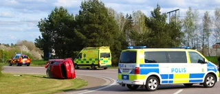 Krock i rondell i Linköping – äldre man misstänkt för vårdslöshet
