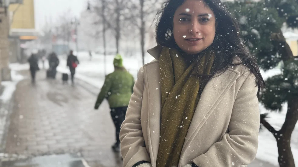 Nooshi Dadgostar i Luleå efter besök i olika verksamheter i Norrbotten.