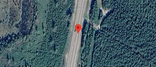 Stopp på E4 på grund av en singelolycka