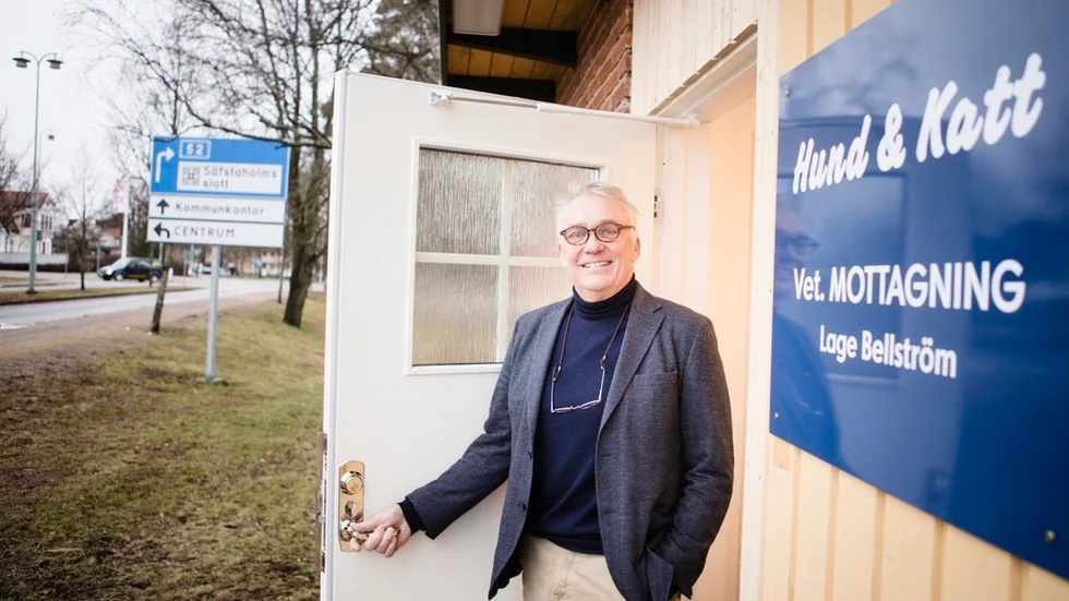 Veterinär Lage Bellström.