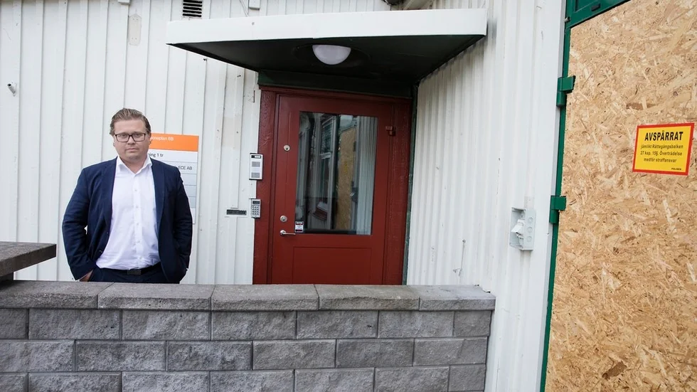 Rickard Johansson, brottsmålsadvokat som tror på en framtid i Katrineholm.