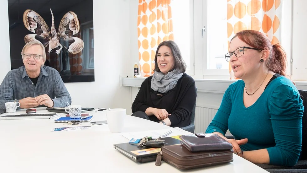 Kenneth Åström, delprojektledare med handledaransvar på praktikplatser, Tamara Valiente, projektledare och Elin Selig, projektkoordinator, jobbar inom ramen för Kvisk med att hitta en metod för att bredda kultursektorn.