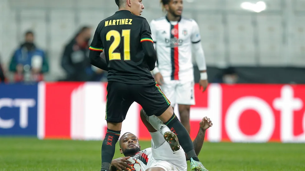 Lisandro Martinez, här i Ajax, har nu presenteras av Manchester United. Arkivbild.