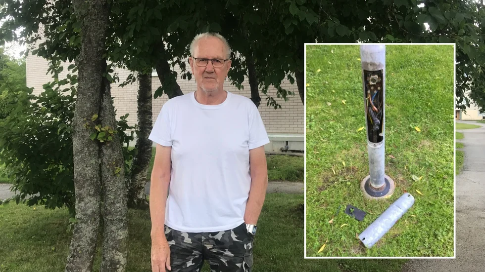 "Jag trodde ändå kommunen skulle vara behjälplig eftersom stolparna står på deras mark, säger Ove Andersson.