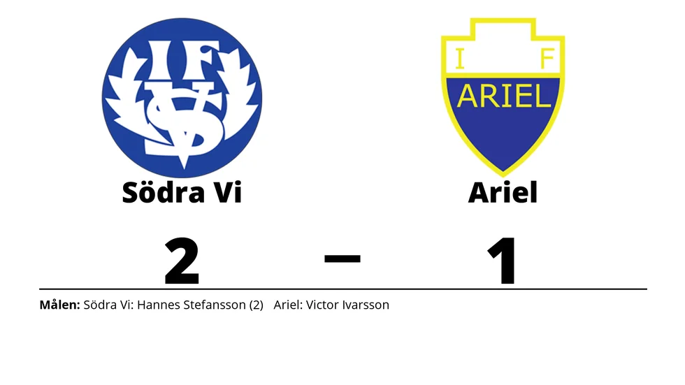 Södra Vi IF vann mot IF Ariel