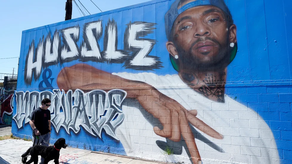 Rapparen Nipsey Hussle skäts ihjäl på en gata i Los Angeles 2019. Arkivbild.