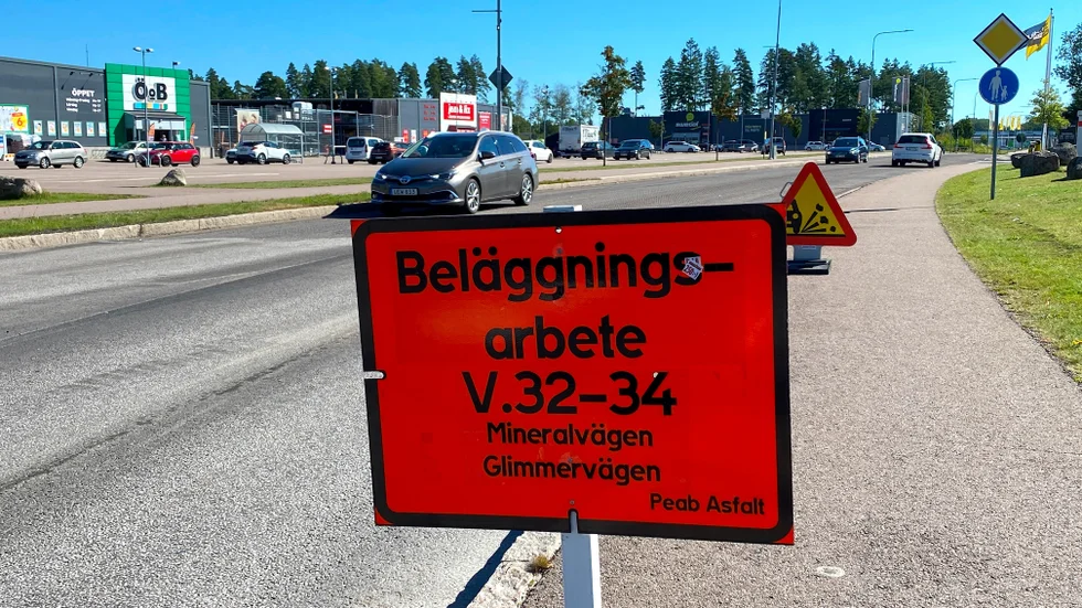 Minelalvägen i Bråstrop är en av de sträckor som ska få ny beläggning. 