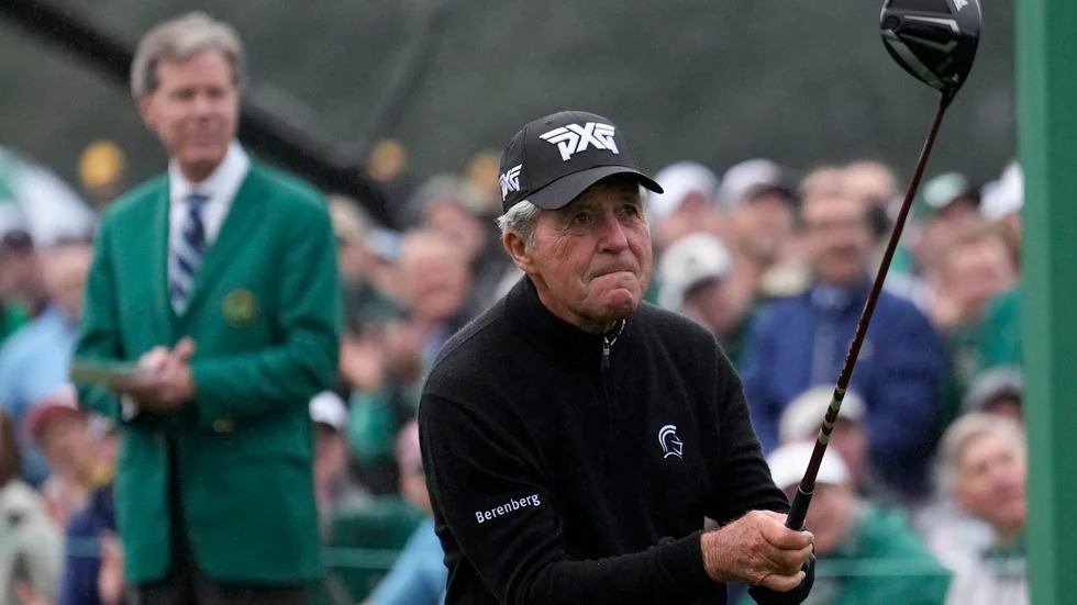 Gary Player har åter fått se sina minnessaker från sin långa karriär auktioneras bort. Arkivbild.