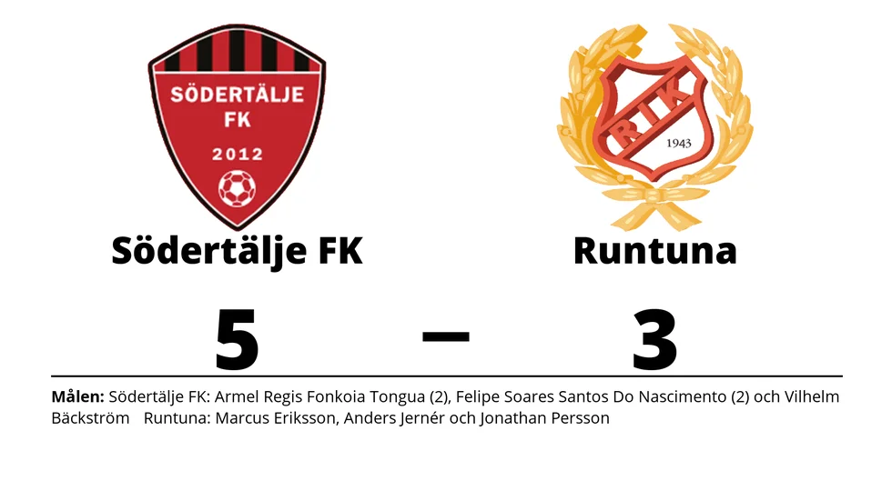 Södertälje FK vann mot Runtuna IK