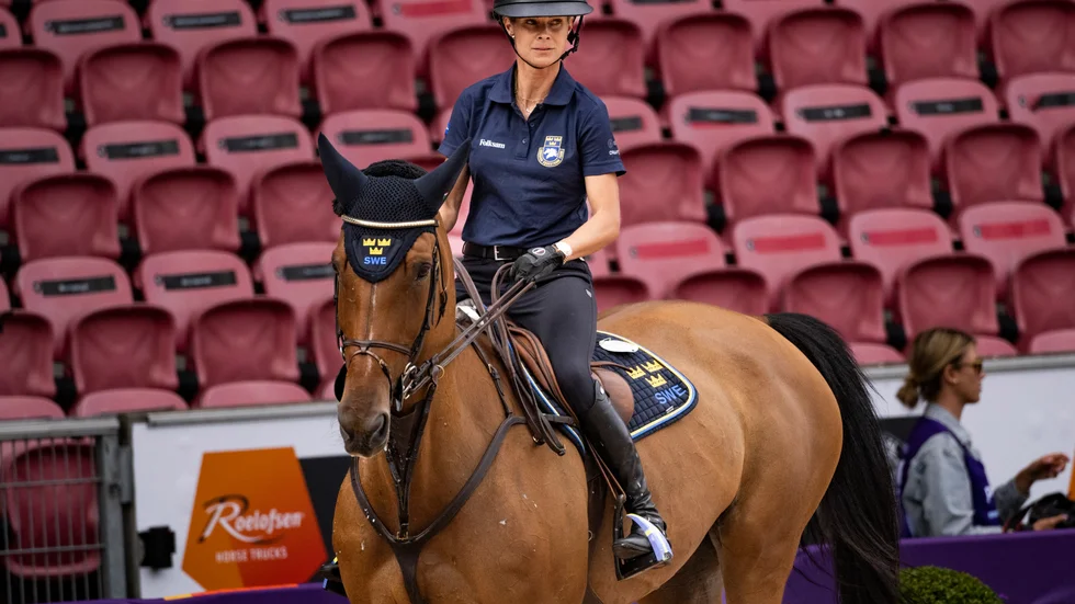 Malin Baryard Johnsson och Indiana. I dag börjar VM för ekipaget.