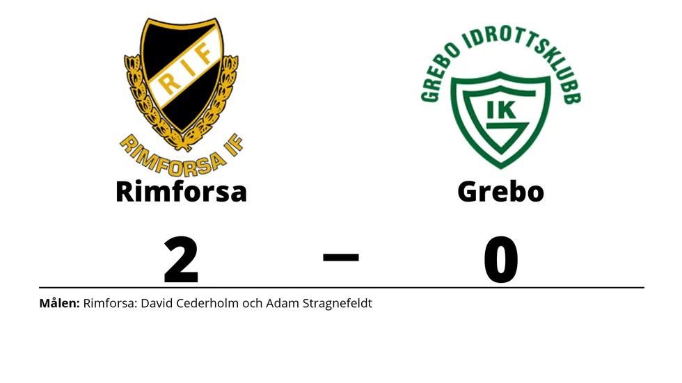 Rimforsa IF vann mot Grebo IK