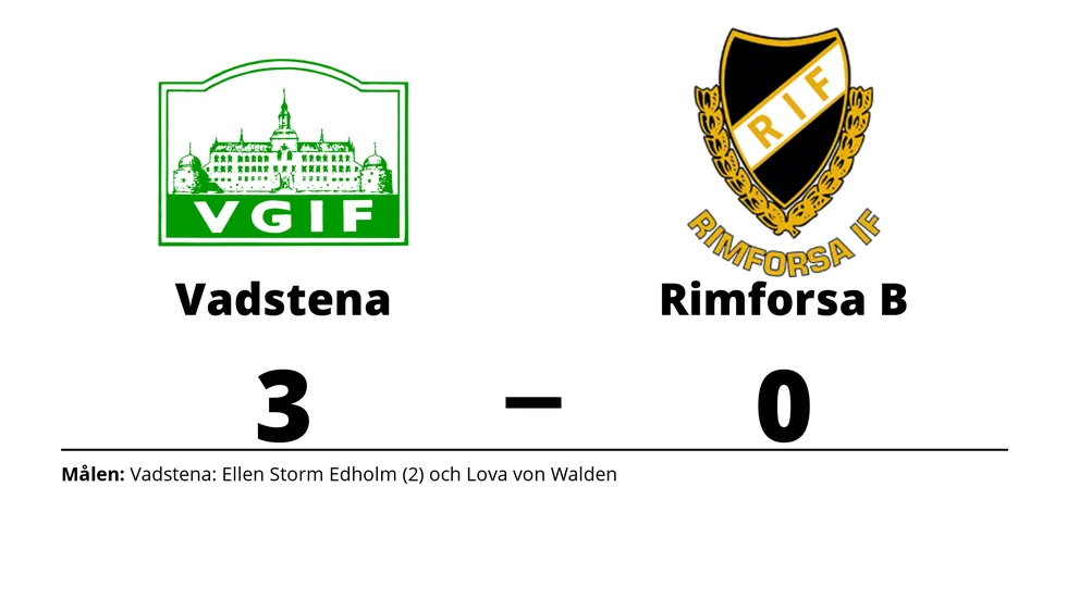 Vadstena GIF vann mot Rimforsa IF B