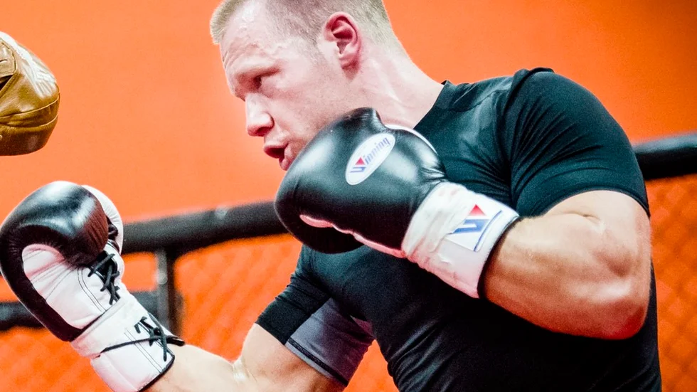 Simon Engström vann också sin andra proffsmatch i boxningsringen på knock out. Arkivfoto: Sandra Nordin