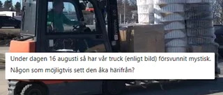 Märkliga stölden – gaffeltruck försvann från Stora Coop: ”En hade sett den komma körandes på vägen”