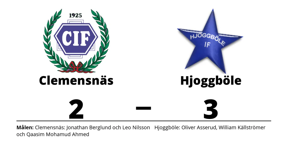 Clemensnäs IF förlorade mot Hjoggböle IF