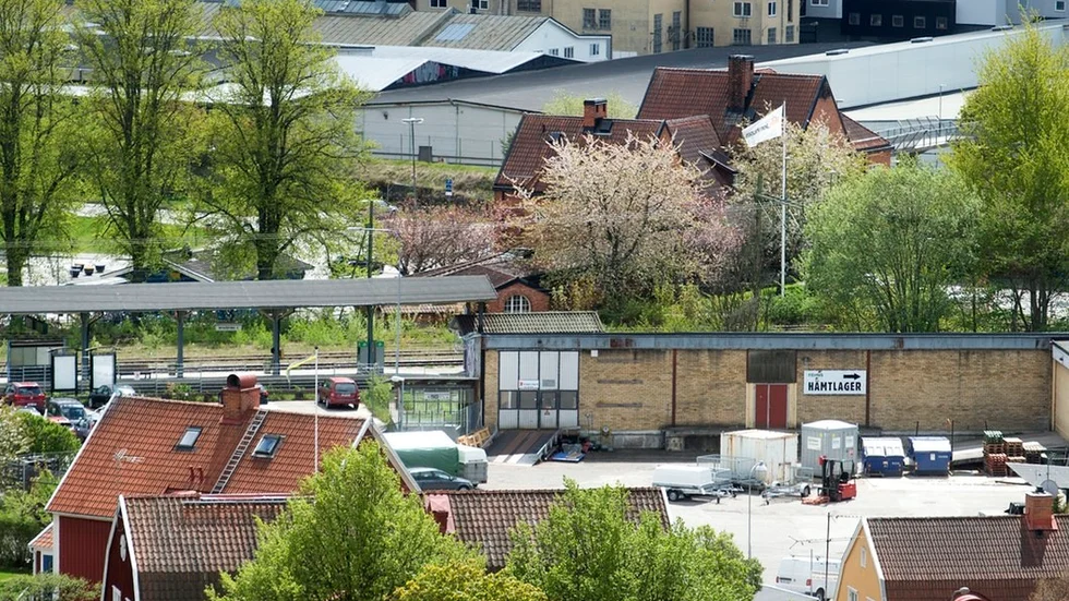 Ett stort område spärrades av under flera timmar på tisdagen.