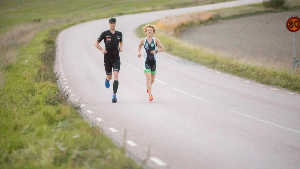 Mikael Kjellander och Marie Sandberg tränade inför VM i Ironman förra året. Arkivbild.