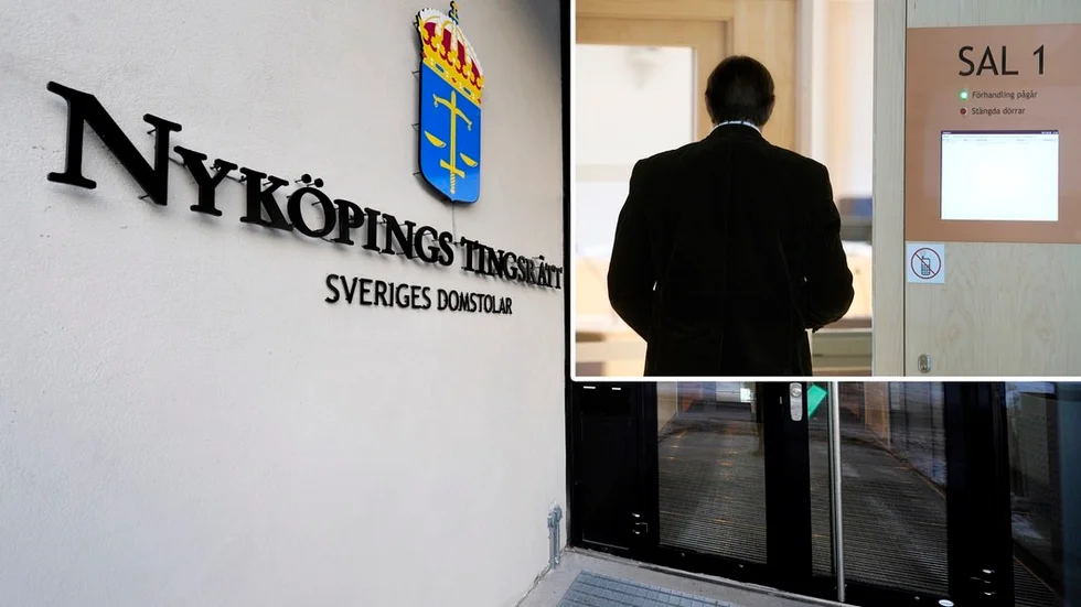 Kobonden under förhandlingarna i Nyköpings tingsrätt.