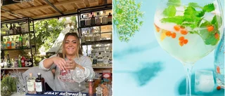 Gotlandsbartendern Alicia kan vinna prestigefyllda drinktävlingen – hyllar den gotländska floran • "Det känns superkul"