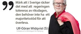 Debattkrönika: ”En smal regering är inte utan makt”