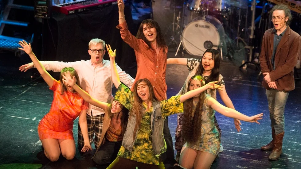 Musikalen ”Hair” framförd av avångsklassen essa5 i våras fick fina recensioner i SN. FOTO: CAROLIN ERICSON
