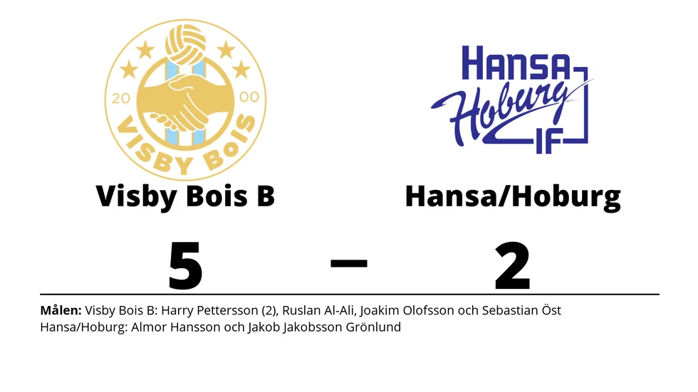 Visby BoIS B vann mot IF Hansa-Hoburg