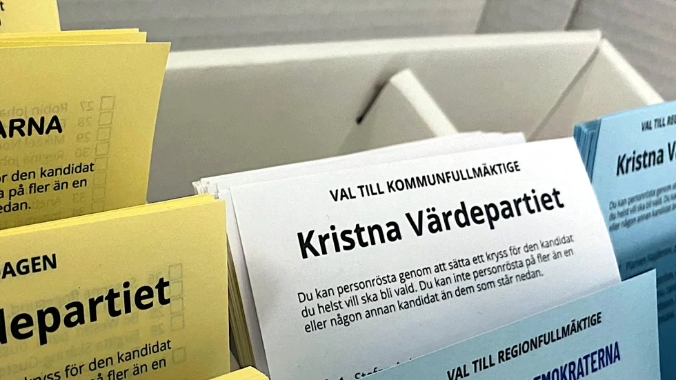 Kristna Värdepartiet ställer upp i kommunalvalet i Motala.