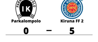 Bottennapp för Parkalompolo hemma mot Kiruna FF 2