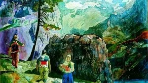 "Bergsvandrare", 1974. Dick Bengtsson är det stora enskilda namnet på Moderna museet i vår. Foto: Moderna museet
