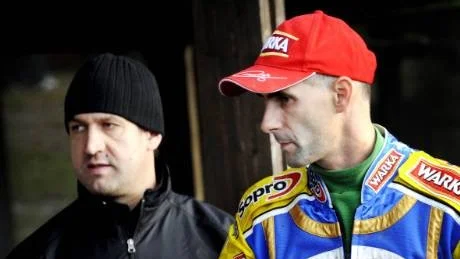 Tomasz Gollob och hans manager Tomasz Gaszynski, till vänster, vill vänta någon vecka till innan de bestämmer sig om nästa säsong.Arkivfoto: Lisa Olaison