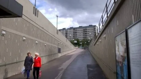 Bredängs centrum i Stockholm, en förort i det så kallade miljonprogrammet.Foto: Anders Wiklund/Scanpix