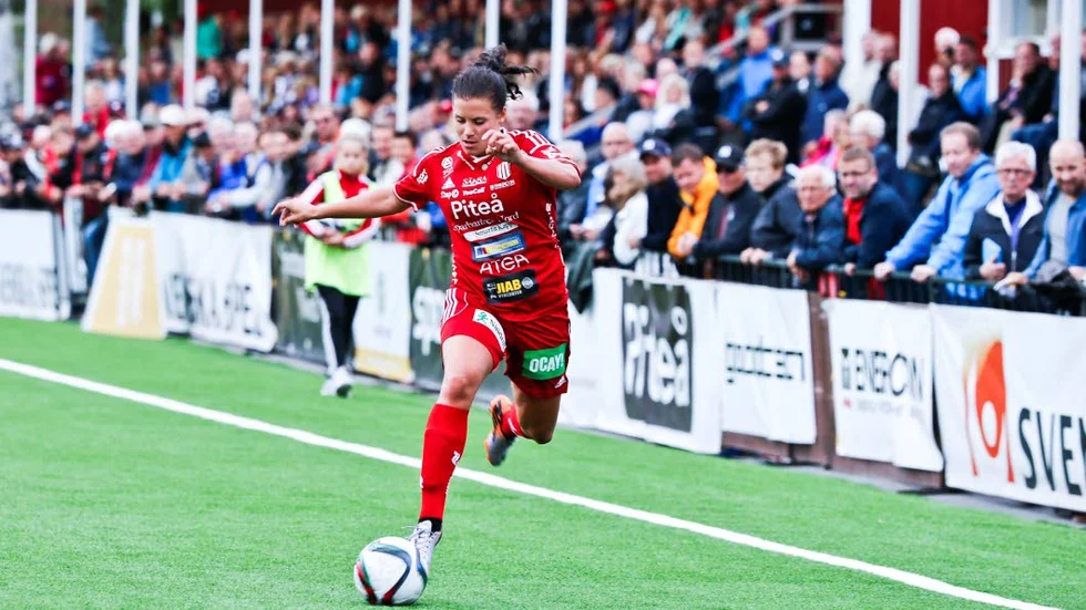 Hjälte. Hanna Pettersson nickade in det matchavgörande målet.