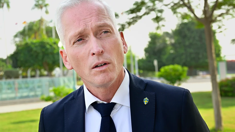 Svenska fotbollförbundets generalsekreterare Håkan Sjöstrand på plats i Doha.