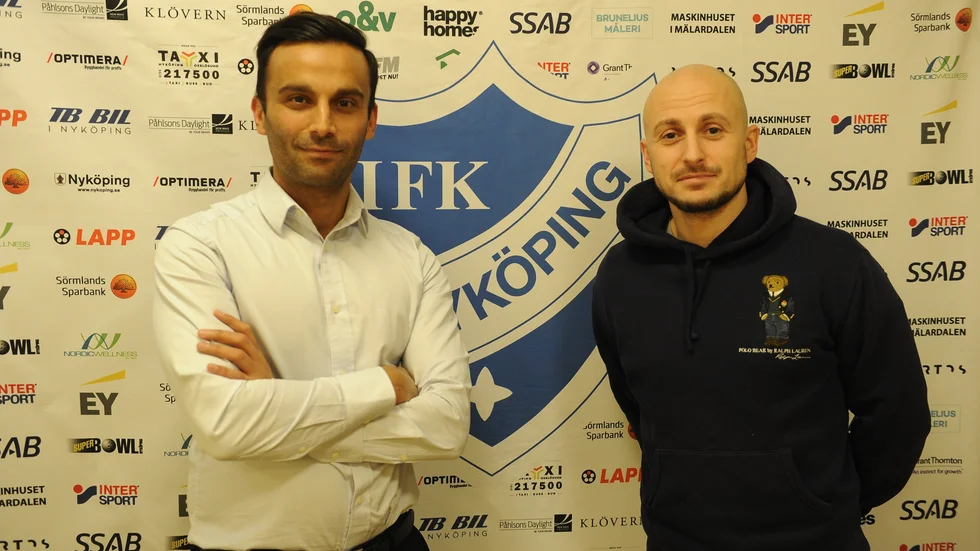 Sagvan Abdulsatar och Damir Avdic hade en sportsligt lyckad höst i IFK Nyköping. Nu fortsätter duon att träna herrlaget.