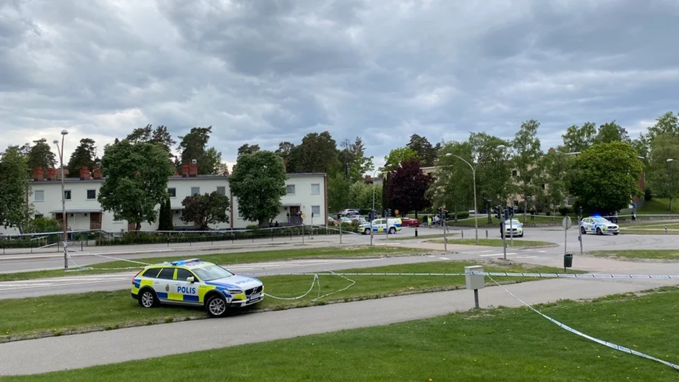 Brottsplatsen vid Bellmansplan.