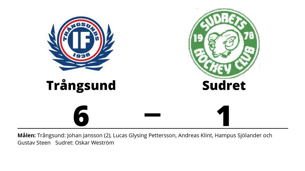 Trångsunds IF vann mot Sudrets HC
