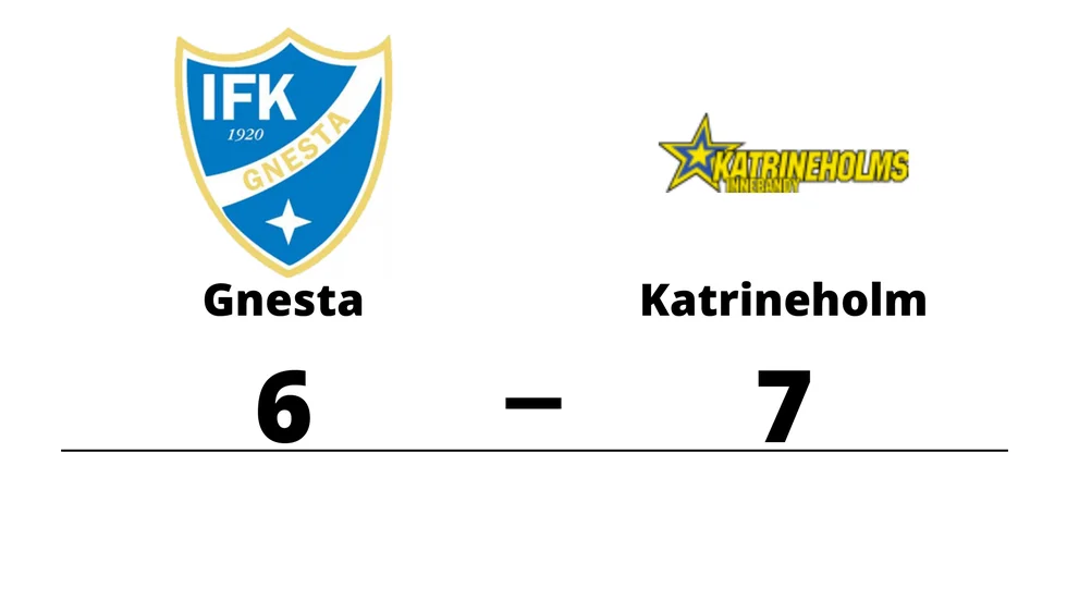IFK Gnesta förlorade mot Katrineholms IBF