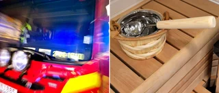 Hårt bastubadande på lasarettet • Trolig orsak bakom brandlarm