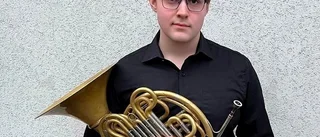 Teodor, 18, från Luleå spelar valthornssolo med symfoniorkestern