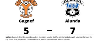Tuff match slutade med seger för Alunda mot Gagnef