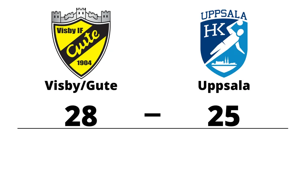 Visby IF Gute vann mot Uppsala HK
