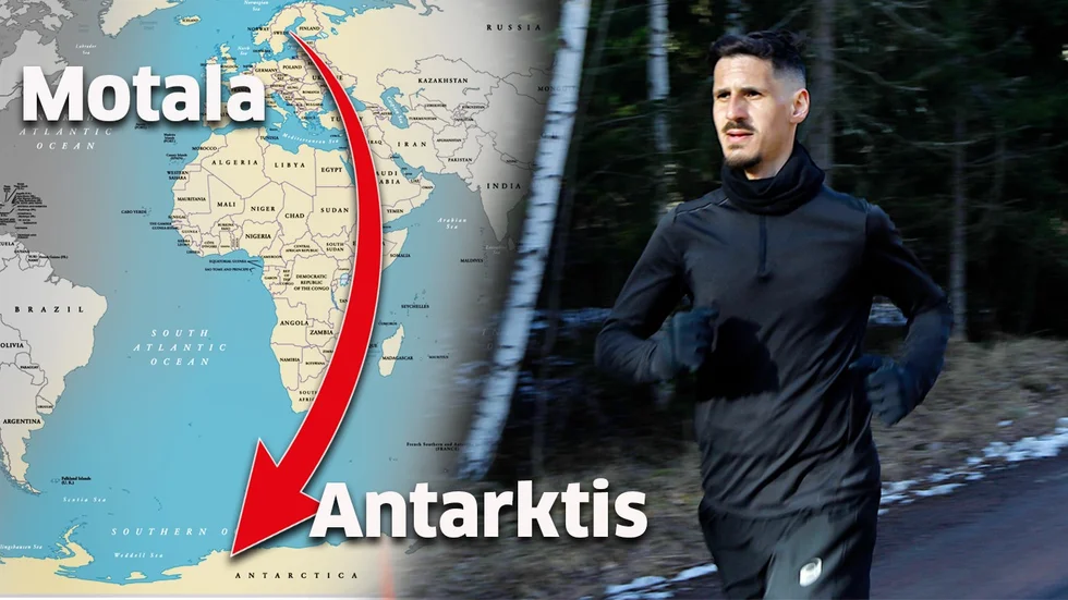 Zoran Zoric löpte totalt över 1600 mil under 2022. Det motsvarar ungfär som från Motala till Sydpolen. 
