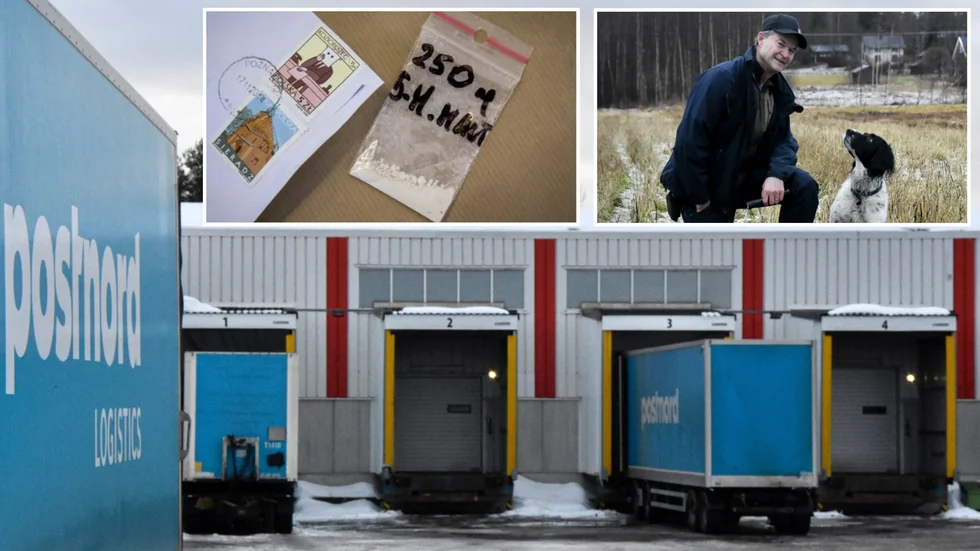 Uppemot en miljon brevförsändelser med narkotika skickas som inrikespost i Sverige årligen och många hamnar i Luleå. Polisen Mikael Nilsson har mycket hjälp av narkotikahunden