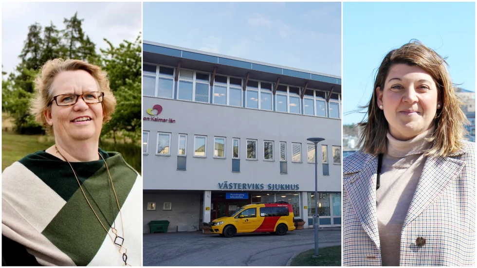 Britt Wimarsson (t.v.) är ordförande för Visions enhet för regionanställda i Kalmar. Vision och läkarförbundet menar att regionens budget inte tar tillräcklig höjd för ökande kostnader – och att indexuppräkningen hade landat på 6,8 procent istället för 3,3 procent om pensionseffekten hade räknats in. Till höger: Angelica Katsanidou (S), regionstyrelsens ordförande.