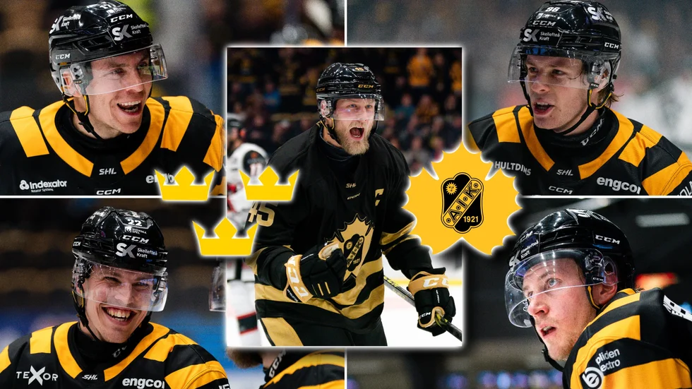 Fem spelare från Skellefteå AIK i Tre Kronors trupp. 