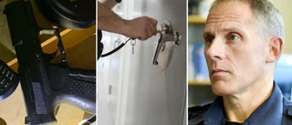 Skräcksekunderna för poliserna – vapnet trycktes av upprepade gånger • ”Det klickar – vi söker skydd” • Polischefen: ”Viktigt ge stöd”