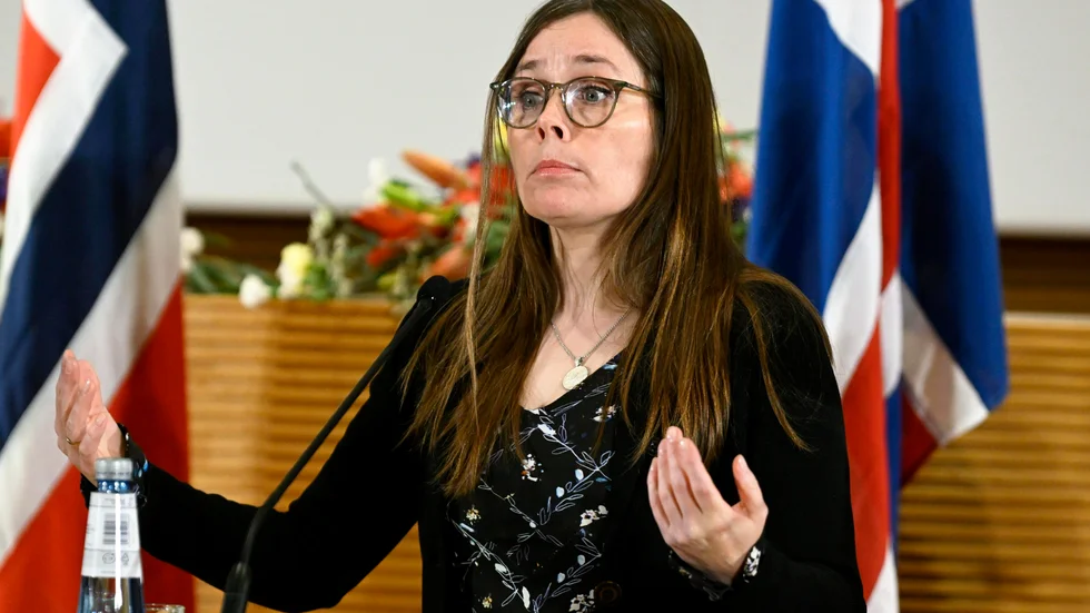 Islands statsminister Katrín Jakobsdóttir vid Nordiska rådets möte i Helsingfors i förra veckan. Arkivfoto.