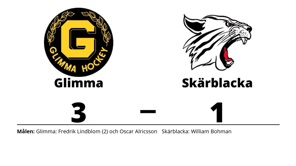 Glimma HK vann mot Skärblacka IF
